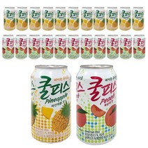 (올따옴) 쿨피스 복숭아맛 350ml 12개+파인애플맛 12개, 1개