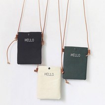 심플 캔버스 핸드폰 가방 휴대폰 크로스백