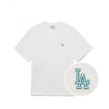MLB 베이직 스몰로고 반팔 티셔츠 LA (White)