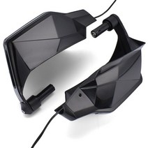 골드윙 1800 gl1800 f6b 실버 윙 600 핸드 쉴드 방풍 핸드 브러시 및 신호 램프, 검은색