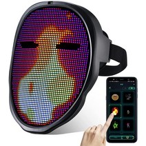 파티룸꾸미기 남편생일선물 핸드 스위칭 스크린 LED 마스크 20풍선 지 지, No APP LED MASK