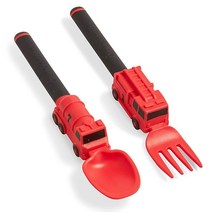 Dinneractive 아동용 식기 세트 파이어파이터 옐로, Firefighter Red
