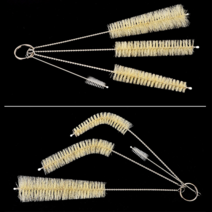 다이노샵 얇은 병솔 틈새 세척솔 빨대 세척솔 4개 세트