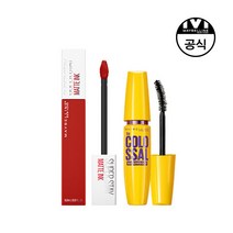 [메이블린] [기획세트]슈퍼스테이 립 잉크 5ml+매그넘 콜로썰 마스카라, 상세 설명 참조, 전체색:아서티브 / 직접입력1:매그넘 콜로썰 마스카라(브라운)