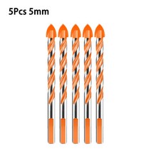 5pcs 3/4/5/6/8/10/12mm 초경 삼각형 드릴 비트 대리석 유리 타일 세라믹 구멍 오프닝 전동 공구, 03 5mm