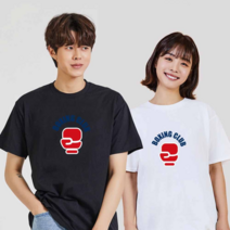 오너클랜 BOXING클럽 디지털프린팅 인쇄티셔츠 반팔티 오버핏