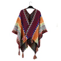 에스닉 판초 망토 몽골숄 리장 관광 신장 티베트 소금사막 여행 소품 망토 케이프