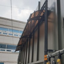 캐노픽스 550x5500 눈비가림막 비막이 출입구 현관 캐노피공사, 엠보체크_브라운, 블랙, 블랙(분체도장)