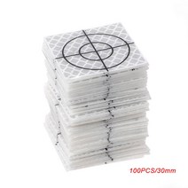 100 PCS 리플렉터 시트 반사 테이프 대상 총 스테이션 20/30/40/50/60mm, 30mm