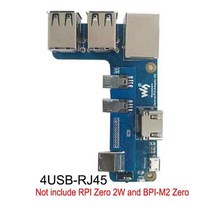 라스베리파이 Rasberry PI 코딩 미니PC 라즈베리 파이 제로 2W M2 3b 인터페, 01 Just 4USB-RJ45