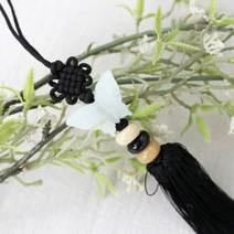 기타 바보사랑[해피툴]나비옥 입체꽃 매듭 노리개, 나비블랙