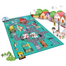 놀이매트 자동차 길 매트 유아월드, 단품