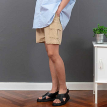 [키작은남자] 쿤퍼 스판 카고 밴딩 반바지