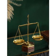 [MOVINS](1P- PR5066) 엔틱 골드 양팔 천칭 저울, 무광