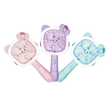 고양이 LED 휴대용선풍기 FAN-102, 핑크