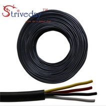 UL 2464 22AWG 10 미터 2C/3C/4C/5C/6C 멀티 코어 PVC 케이블 재킷 주석 도금 구리 와이어 오디오 케이블 전원 케이블 와이어, 22 AWG, 4C