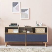 하이앤드리 온더 2단 1200 다용도 서랍 심플 모던 티비다이 미니 자취방 원룸 인테리어 TV장 거실장, 메이플네이비