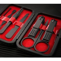 블랙 네일샵개업선물 일자손톱 무좀 발톱 깍기 깍이 아기네일트리머 고급 7종세트, 단일
