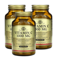 솔가 비타민 씨 1000mg 수용성비타민 아스코르빈산 베지캡슐100정 Solgar 3병