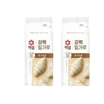 cj 강력 밀가루 1kg x2개 튀김 부침개 전 생일선물 제사 명절 아이들 간식 식자재, 4set