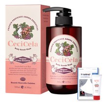 쎄씨쎌라 프렌치 아로마 에센셜 바디스크럽워시 오레가노 로즈제라늄 500ml 마스크 화이트S&손소독제 증정, 1개