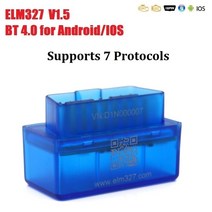 V 미니 ELM 블루투스 안 드 로이드 IOS ELM OBD BT 듀얼 모드 Can 칩 자동차 진단 도구 스캐너, 01 B02L4