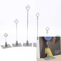 유디씨티 L자형 스탠드 POP 꽂이 원형집게형 - 대 메모꽂이 POP가격표, 원형 - 대
