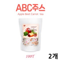BMS abc주스 분말 가루 티백 에비씨쥬스 사과 레드비트 당근 물 워터 티 국내산 체지방 뱃살 효과, 2개, 150g