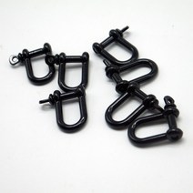 닻줄 앵커 로프 낚시용 배 요트 고무보트 투명카약 풍닻 보트고무보트 공기주입보트 2pcs 블랙 u 걸쇠 나사 핀 paracord 팔찌 버클 야외 생존 액세서리 paracord, 2pcs U 버클