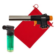 알프스 캠핑용 요리용 자동점화 토치세트 (토치+파우치+미니토치), ALPS 자동토치 3종