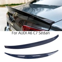 스포일러 for audi a6 c7 세단 hk style 탄소 섬유 리어 스포일러 트렁크 윙 2012-2015 frp 벌집, 탄소 섬유(cfrp), 아우디