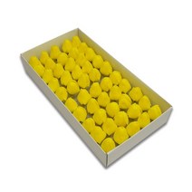 비누꽃 비누꽃바구니 꽃다발 플라워박스 50 개상자 dia 4cm 비누 튤립 꽃 머리, n9 옐로우