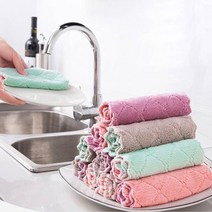 라이크홈즈 [10P] 고급 극세사 양면 만능 행주 (색상랜덤 발송), 10p