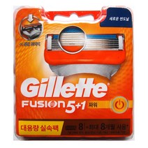 질레트 퓨전 파워면도날 8개입 (5중날 독일산 질레트정품 )