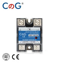 딜레이 타이머 모듈 릴레이 CG 10A 25A 40A DA 단상 DC 제어 AC 방열판 220V 3-32VDC SSR-10DA 25DA 40DA 플라스틱 커버 솔리드 스테이트, 150DA