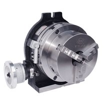 로터리 인덱스 범용 헤드 회전 테이블 수평 수직 수동, 5인치 125 3조 척 세트 포함