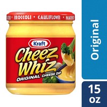 [whosaidcheep] Cheez Whiz Original Cheese Dip 15 oz Jar, 1