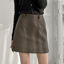 퍼니걸스 5974 뒷밴딩 무지 H라인 미니 스커트 여성의류