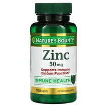 NATURES BOUNTY ZINC 50 MG 100 CAPLETS, 단색, 한 사이즈