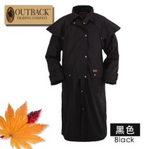 미국 수입 OUTBACK 긴 유포 윈드 브레이커 방풍 따뜻한 코트 카우보이 승마 서부 거인, 2.블랙-M