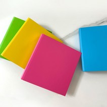 접착식 미니앨범 스티커 인생네컷 포토앨범 성장앨범 25P, 25매입, 분홍