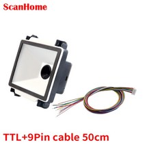 택배스캐너 ScanHome 임베디드 바코드 스캐너 리더 코드 고정식 엔진 모듈 USB1D/2D QR PDF417CodeScanSH-7600, [05] TTL - 50cm cable, 05 TTL  50cm cable