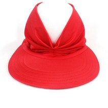 운동용품 여성용 여름 테니스 모자 포니테일 비치 탄성 선스크린 편안한 솔리드 년, [04] Big red