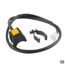 전기자전거오토바이 핸들 바 스위치 모터바이크 전원 점화 시작 버튼 야마하 혼다 스즈키 유니버설, 08, 한개옵션1