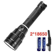 해루질 수중 방수 랜턴 손전등XHP70 LED 손전등 26650 충전식 토치 Usb 강력한 전술 플래시 라이트 6000, 02 With 18650 battery