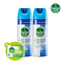 데톨 항균 스프레이 크리스프 브리즈 450ml x2개 뿌리는 살균 소독