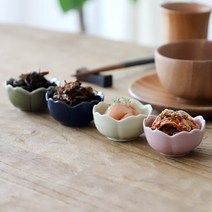 오반자이 사색벚꽃 도자기 종지, 옵션4. 사색벚꽃종지[딥블루1p]