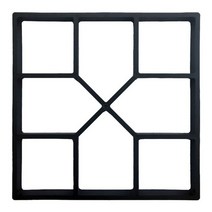 DIY 플라스틱 포장 벽돌 콘크리트 디딤돌 시멘트 금형 도로 경로 메이커, 5AC304588-H