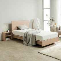예쁜 슈퍼싱글 SS 평상형 원룸 1인침대 고등학생 BED 자취방 편한 부부트윈, 월넛