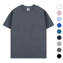 더팀 남여공용 베이직 20수 무지 라운드 반팔 티셔츠